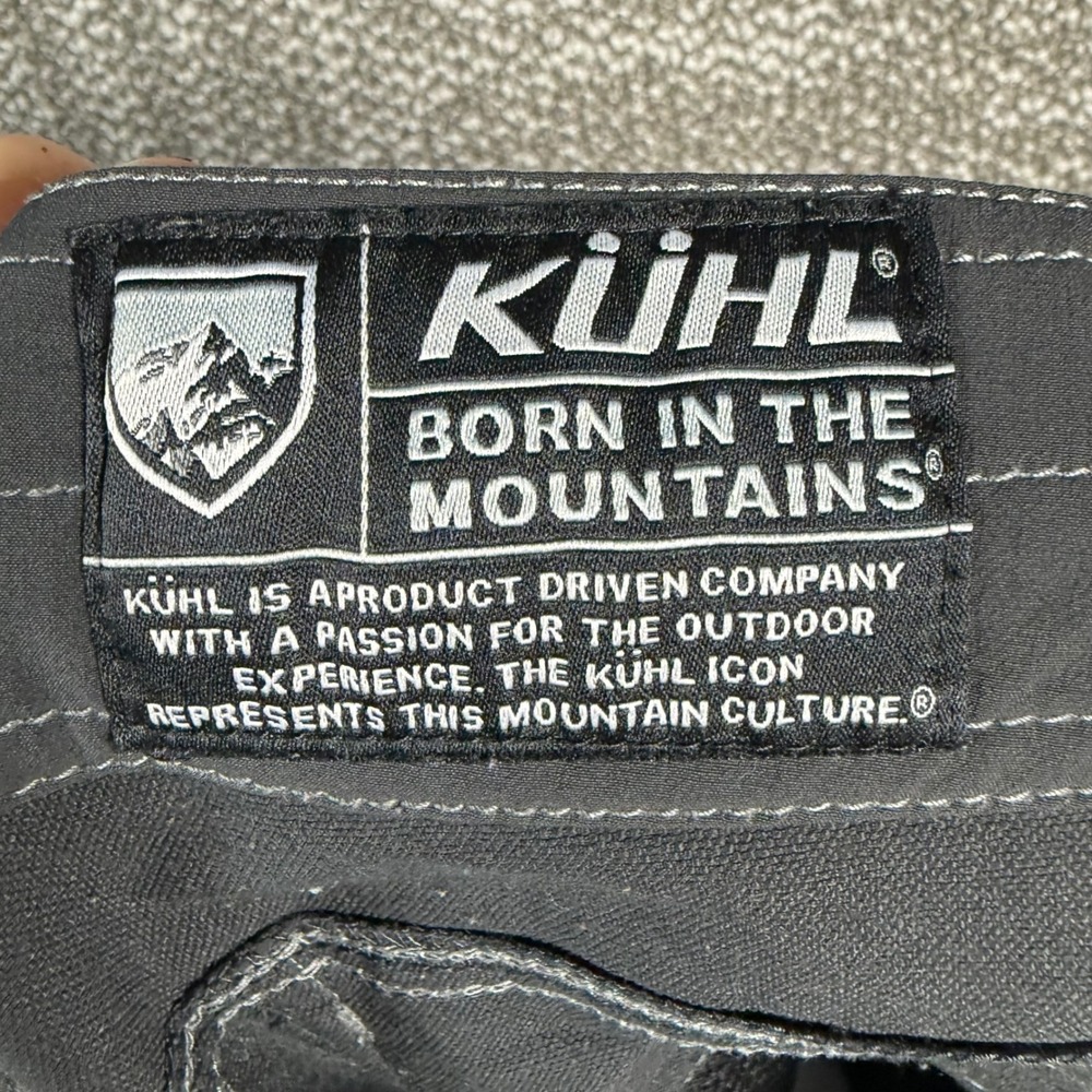 Kuhl Shorts Mens Renegade 40 Gray Cargo Hiking Technical Outdoor Stretchy - Picture 4 of 7